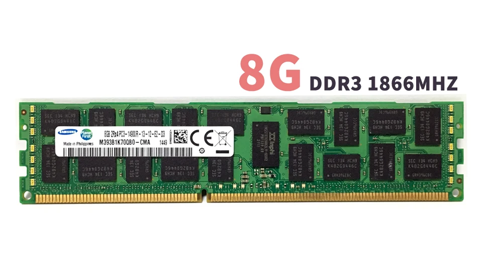 Samsung 4 ГБ, 8 ГБ, 16 ГБ, 4 ГБ, 8 ГБ, 16 ГБ, DDR3, PC3, 1333, 1600 МГц, 1866 МГц, 1333 МГц, 1333, 1600, 1866 шт, Серверная память, память, модуль памяти RIMM