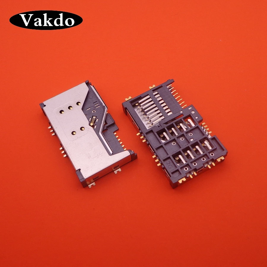 2 шт./лот абсолютно для FLY IQ4403 IQ 4403 IQ4411 4411 считыватель sim-карт Разъем Держатель модуль слот лотка