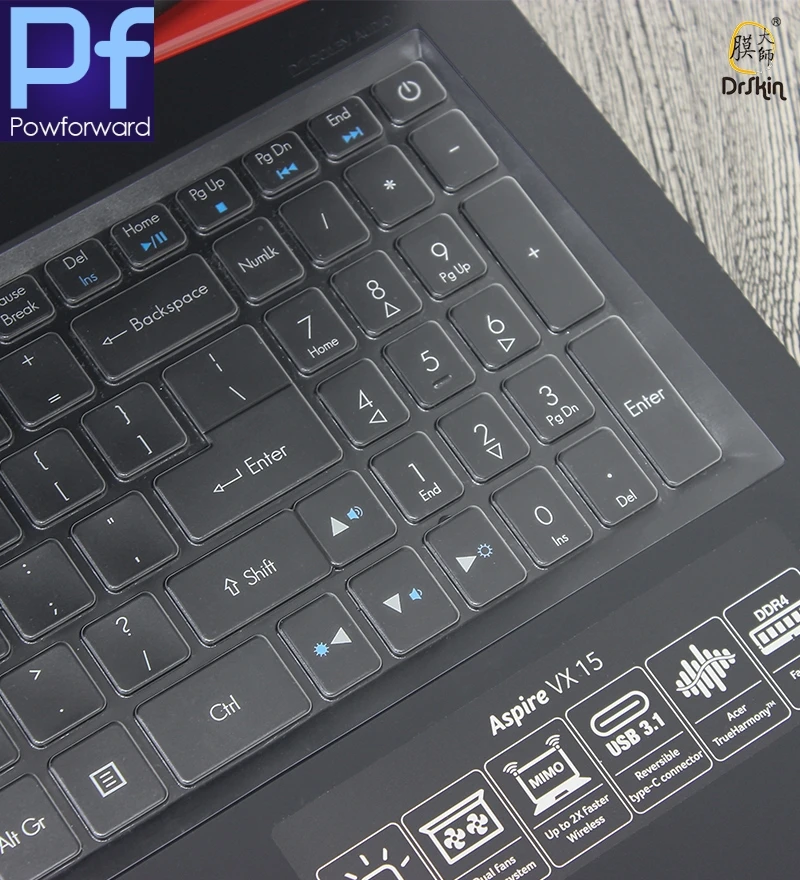 ТПУ Ультра защитный чехол для клавиатуры acer Aspire VX 15 VX5-591G Aspire V15 VN7-593G Predator Helios 300 V17 VN7-793G Gaming