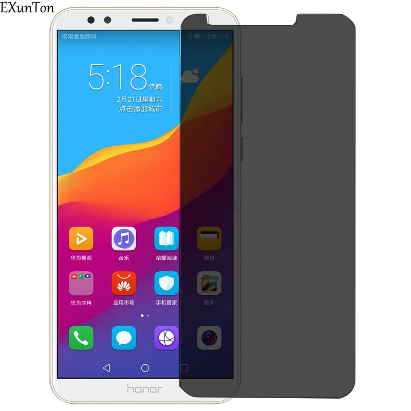 Защитное закаленное стекло EXUNTON для huawei Honor 7A 7C Pro 7APro 7CPro 5 45 7 99 дюйма|Защитные