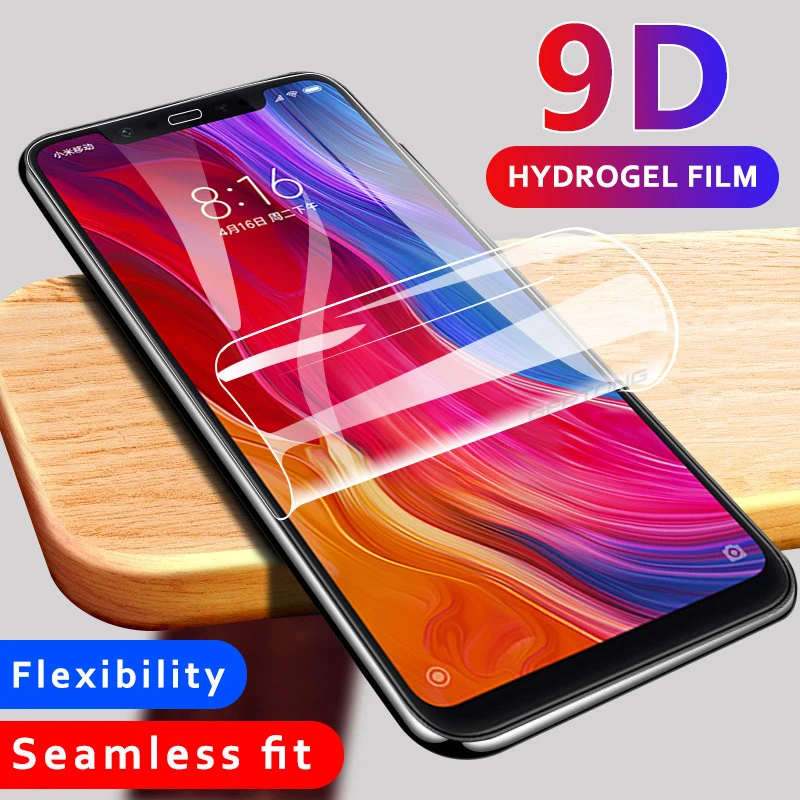 Tempered Glass Hydrogel Film For Xiaomi Mi 9 8 Lite Mi9 Mi8 SE Mi 6 Mi 10 11 12s Ultra 12 Lite 11T 12s Pro Screen Protector Film