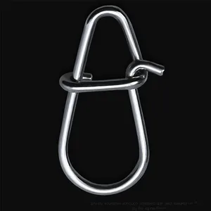 Rompin 30 шт.лот рыболовная приманка из нержавеющей стали с защелкой соединительные аксессуары снасти приманки Крючки японские красивые Fastlock широкий D snap ovo