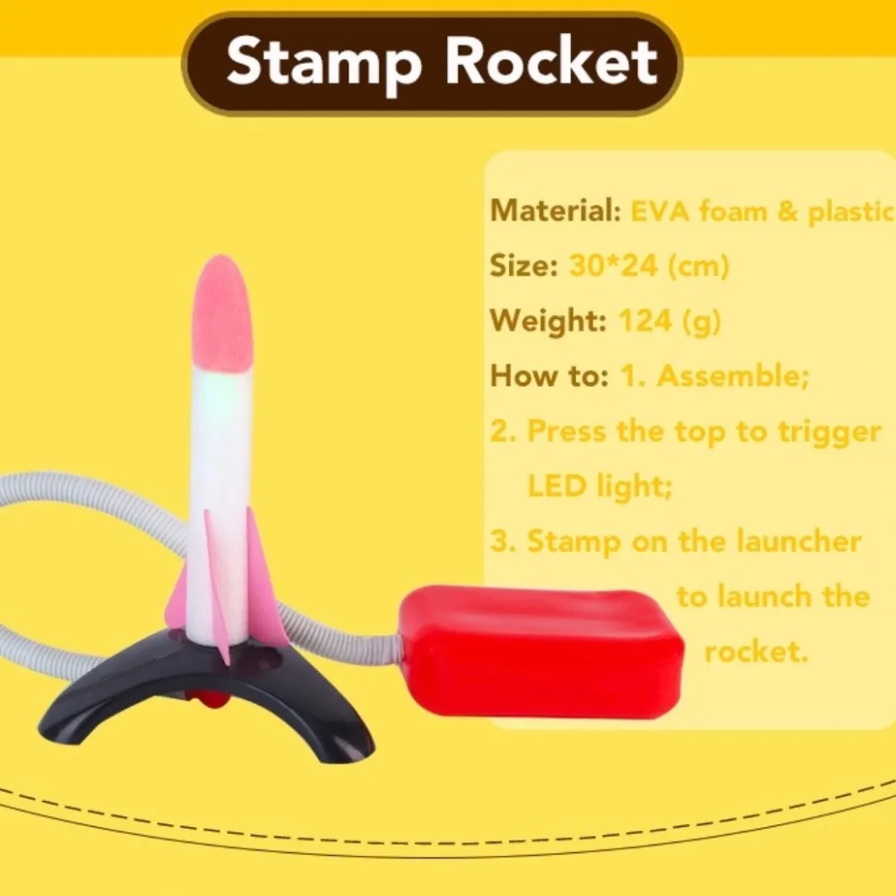 Открытый Воздушный штамп запуск ракеты игрушка игра для детей развивающий Спорт