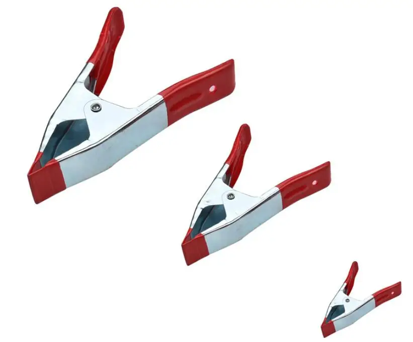 

vigorously 2inch 4inch 6inch iron/tent Crocodile clip Stone fixture clamp plier hardware tool 3pcs in one set PVC Dipping