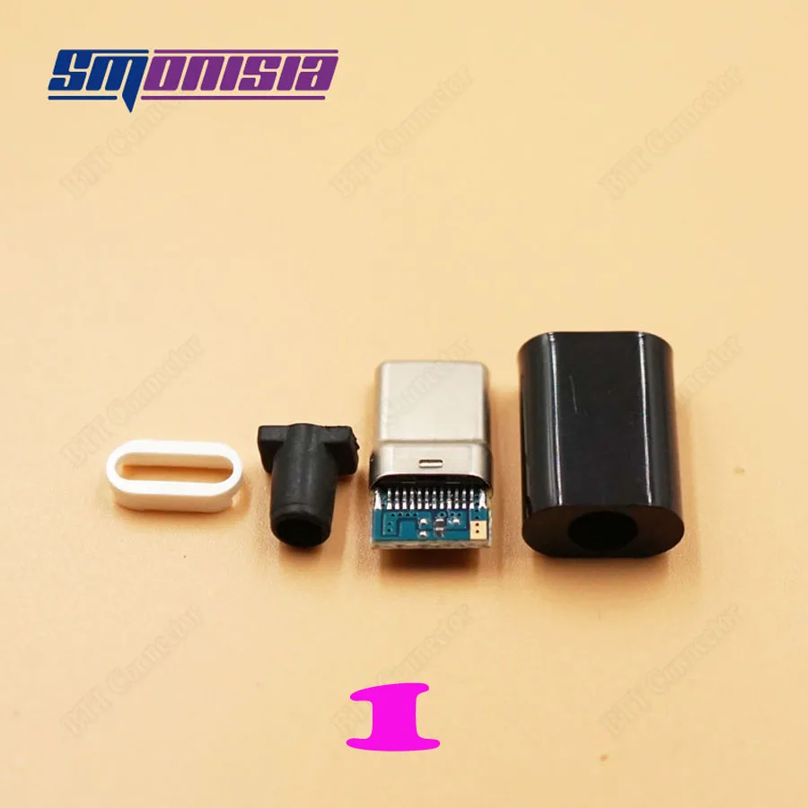 5 шт. USB 3 1 2 0 тип C разъем 4 в PCB|connector plug|connector maleconnector usb |
