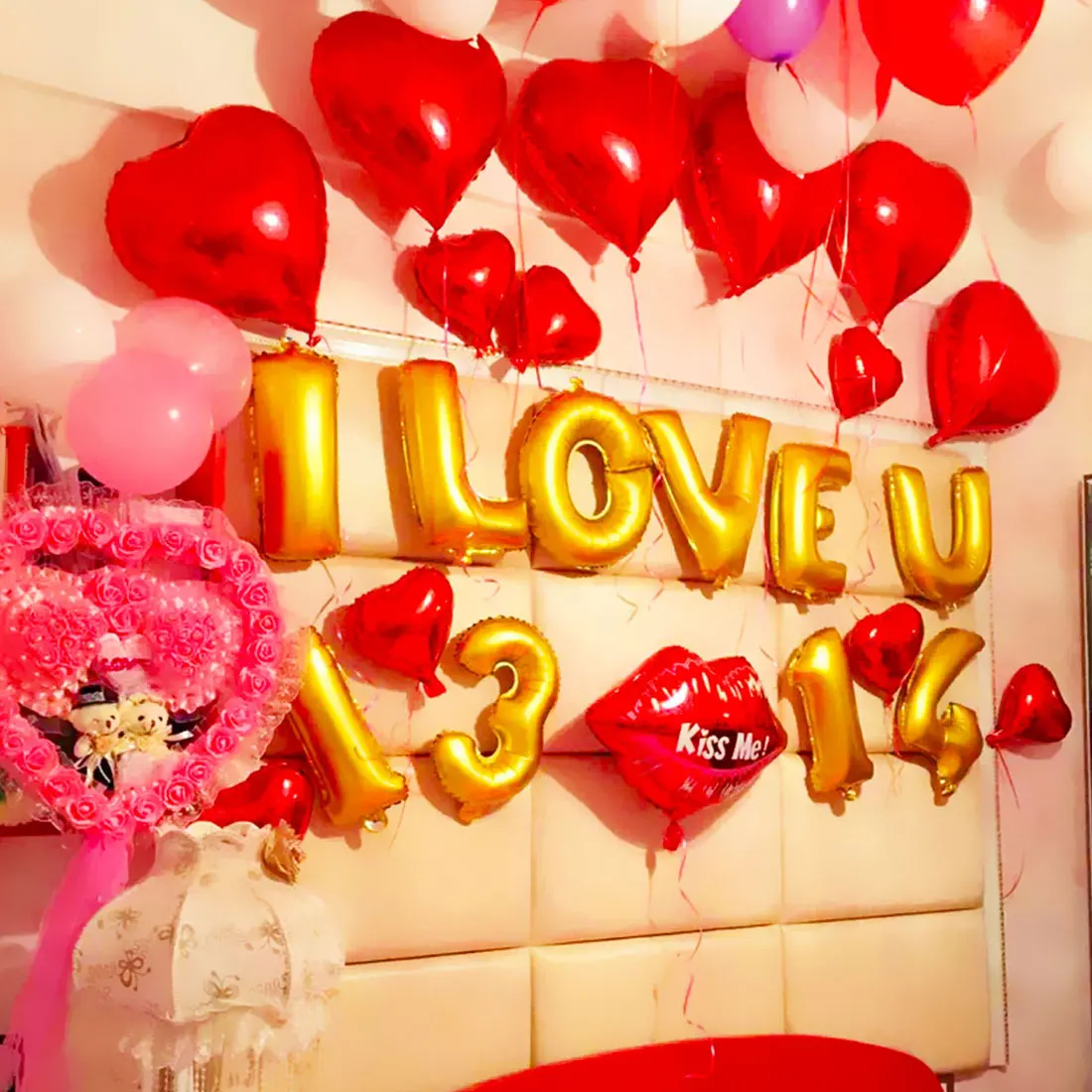 40 дюймов многоцветный надувной воздушный шар цифра фольга для дня рождения