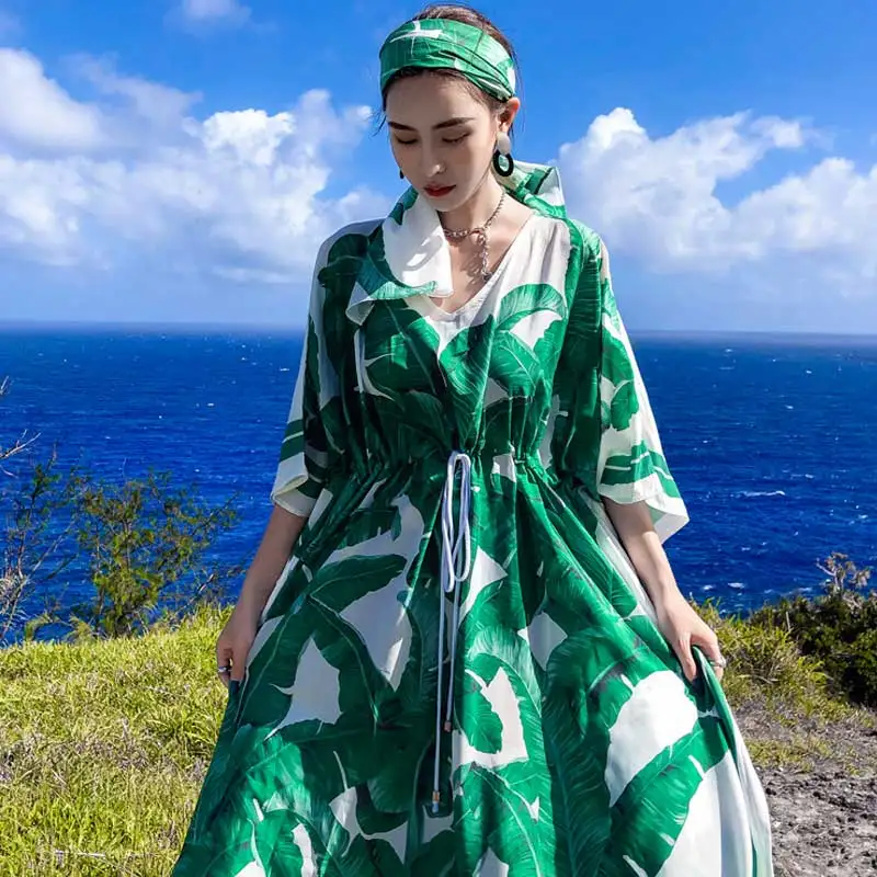 Летнее женское платье 2019 Клубное элегантное Бохо Макси Плюс Размер Свободное