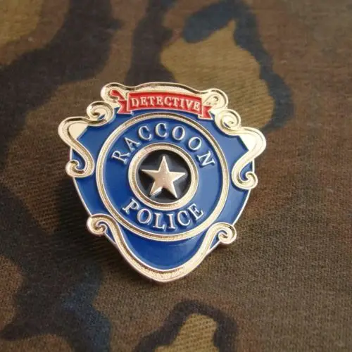 RACCOON CITY POLICE DETECTIVE SHIRT значок шпилька на лацкан INSIGNIA|Спортивные сувениры| |