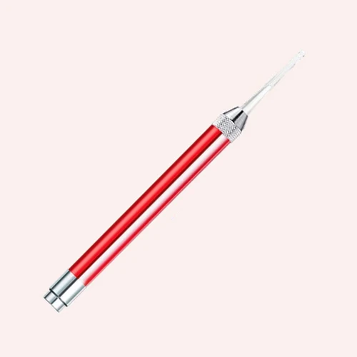 Red Long Type Медицинский Карманный Домашний Пальчиковый фонарь светодиодный фонарик офтальмоскоп отоскоп инструмент визуальная Ушная ложка для воска ушной палочки очищающий эндоскоп - Цвет: Red Long Type