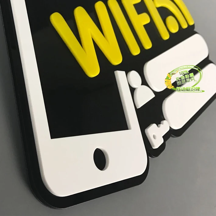 Aqumotic Бесплатный Wifi стикер 1 ПК акрил пароль знак номер счета доска Добро Пожаловать Знак Наклейка для стены кафе бар доска