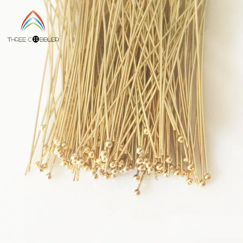 Позолоченные шарики 14 к булавки для головных уборов оптовая продажа 14kt GF