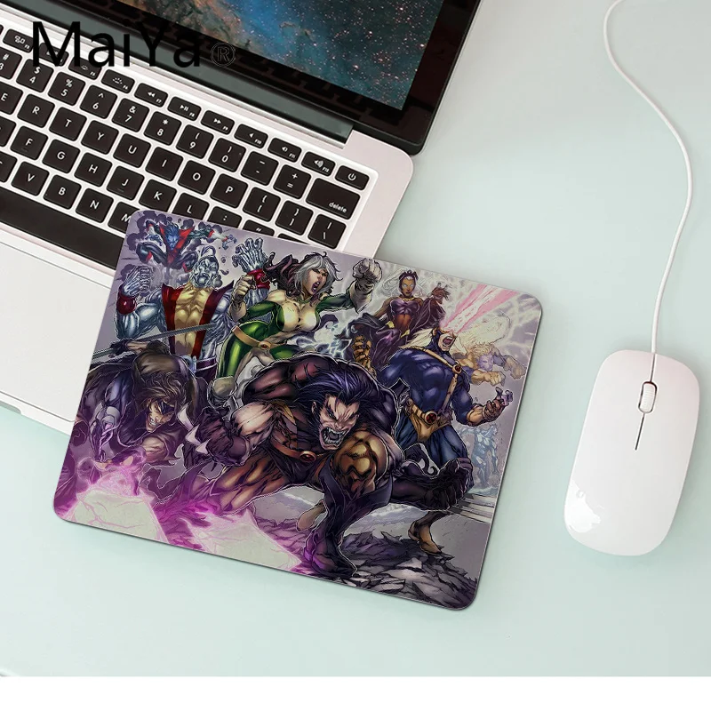 Lock Edge25x29cm Maiya Дизайн Marvel X-men резиновая мышь Прочный Коврик для мыши на стол большой коврик для мыши клавиатуры коврик - Цвет: Lock Edge25x29cm