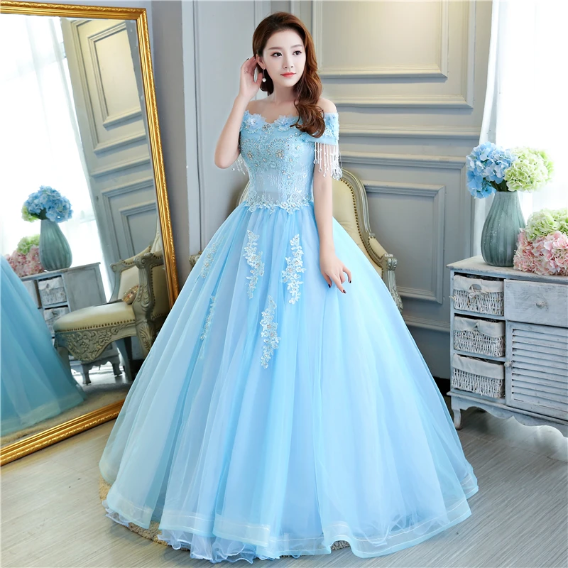 Quinceanera/элегантное платье с вырезом лодочкой и открытыми плечами кружевное