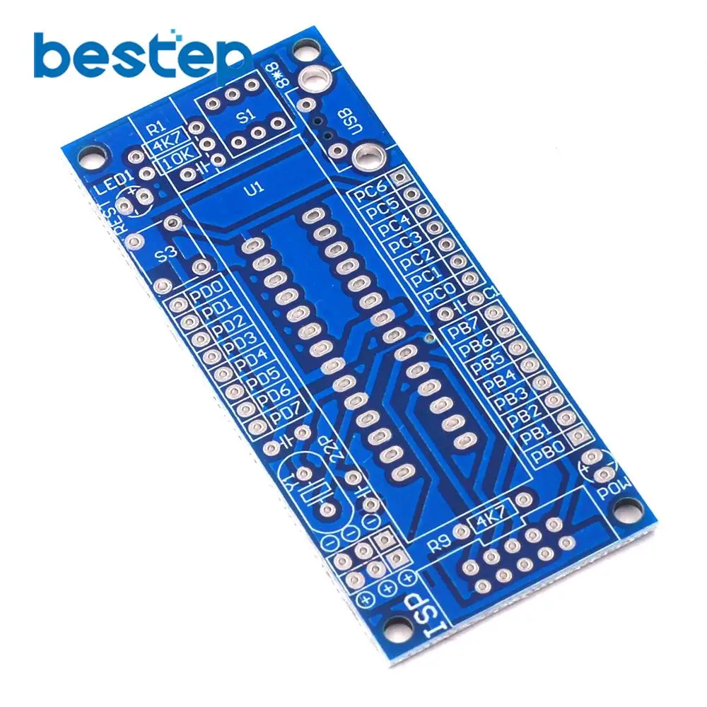 Горячая DIY Kit ATmega8 ATmega48 AVR минимальная система макетная плата миниатюрный мини электронный набор деталей без чипа