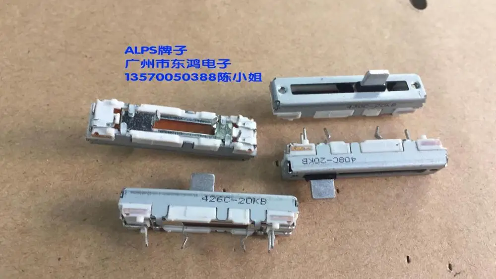 2 шт./лот бренд ALPS 3 5 см B20K фейдер потенциометр длина раздвижного вала мм |
