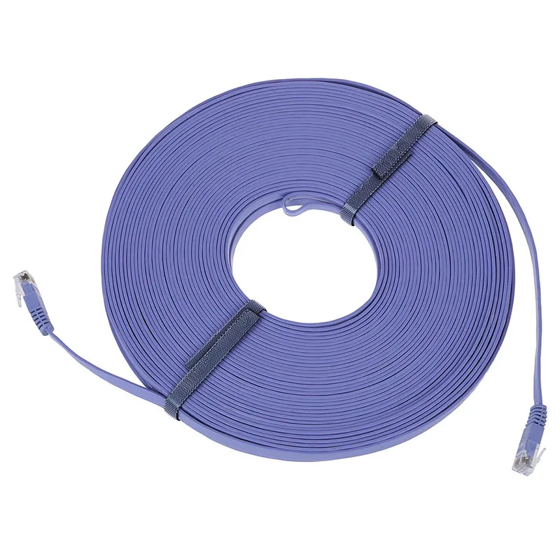 98FT 30M CAT6 CAT 6 плоский UTP Ethernet сетевой кабель RJ45 патч LAN шнур синий #8| |