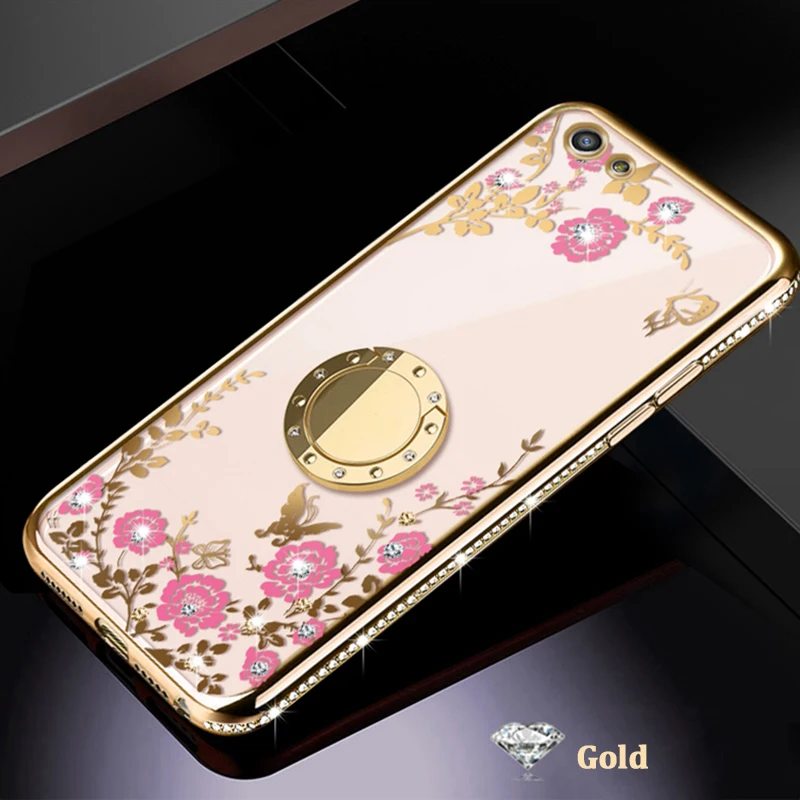 Магнитная подставка чехол для samsung Galaxy S8 S9 S10 плюс S10e Note 9 8 A10 A30 A40 A50 A70 M10 M20 M30 мягкий чехол с изображением цветка+ веревка
