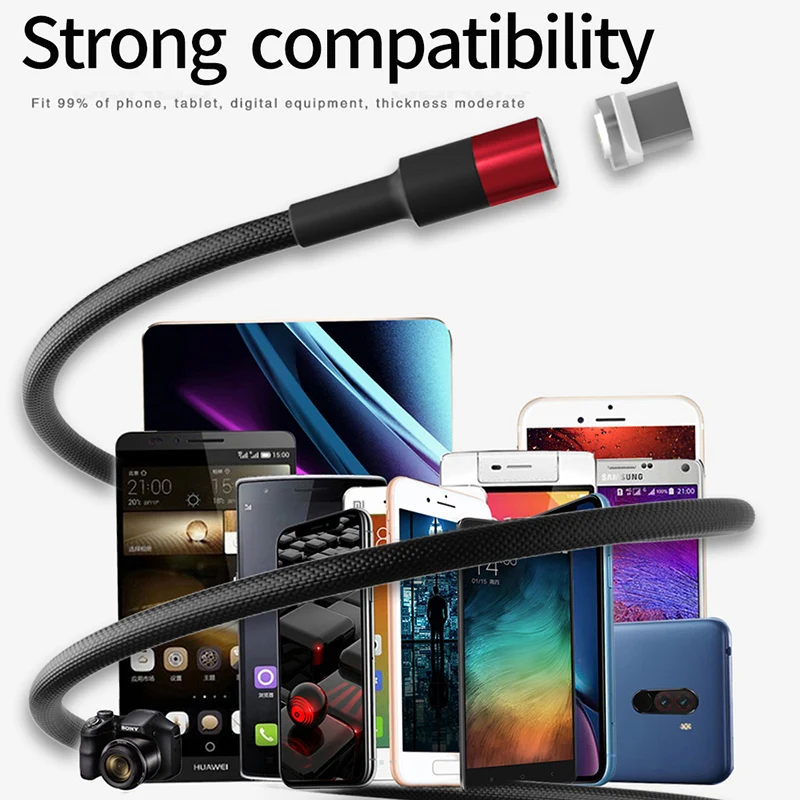 Магнитный кабель Micro USB Garas QC2.0 передачи данных для быстрой зарядки магнитное