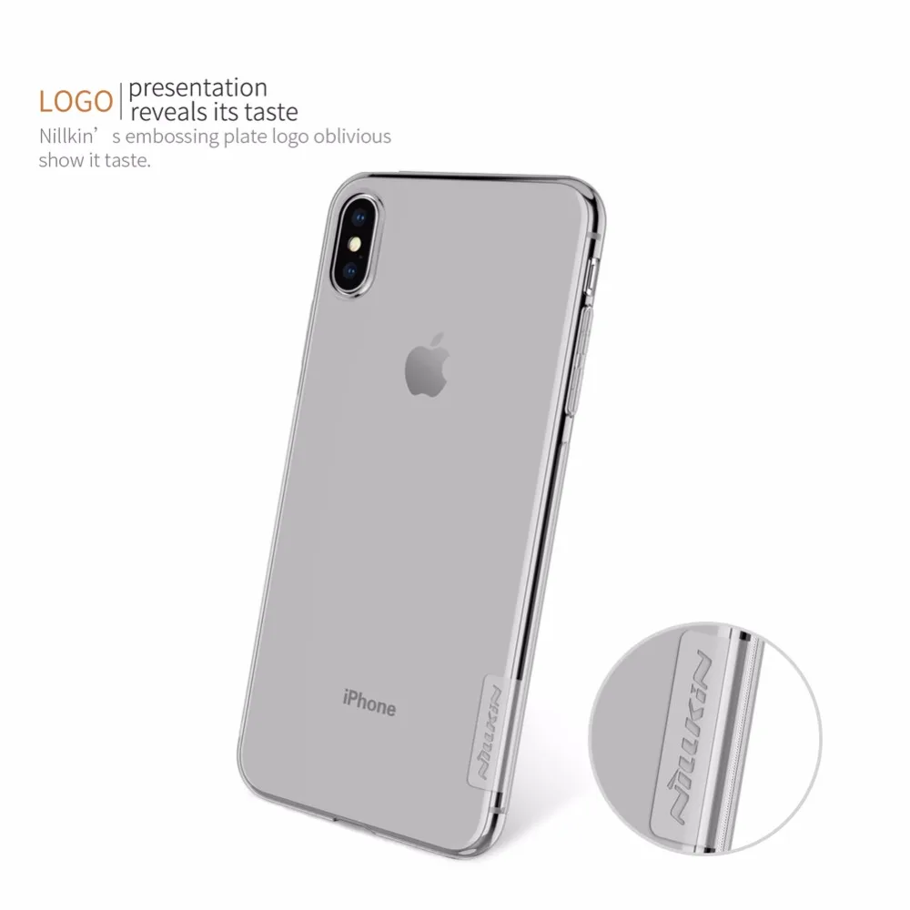 Чехол для Apple iPhone Xs Max XR NILLKIN Nature прозрачный мягкий чехол из ТПУ силиконовый |
