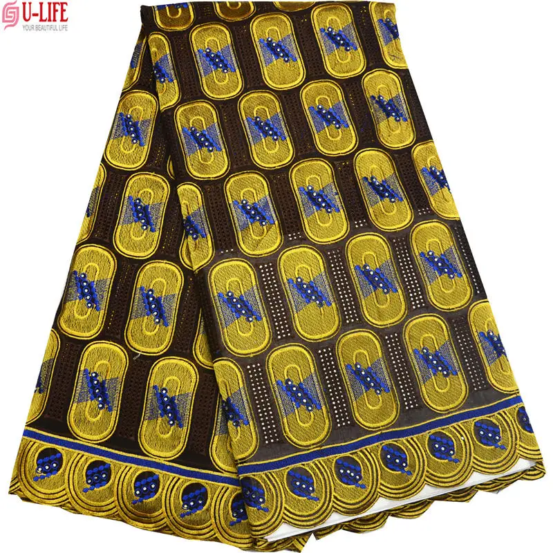 2020 African Swiss Voile Lace Women Wedding Dress High Quality Eyelet 100% Cotton Laces In Switzerland BG-098 | Дом и сад