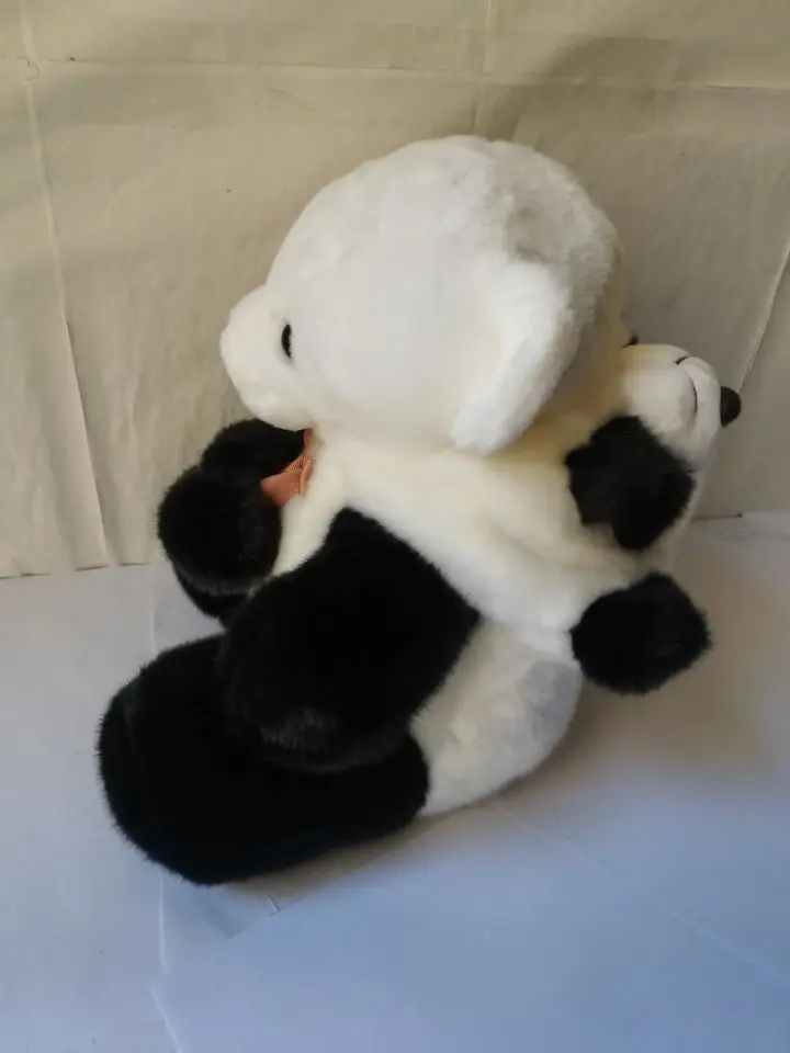 Мягкая кукла 30 см в положении сидя плюшевая игрушка с белым медведем меняющая на