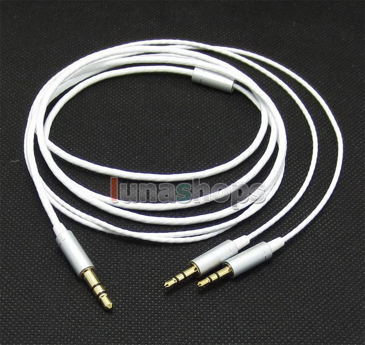 

LN004712 White OFC Cable For sol republic Master Tracks HD V8 V10 V12 X3 Headphone