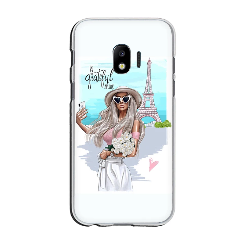 H12 Модный жесткий чехол для телефона с рождественской принцессой для samsung GaLaxy J6 J7 J1 J2 J3 J5 Prime - Цвет: H12