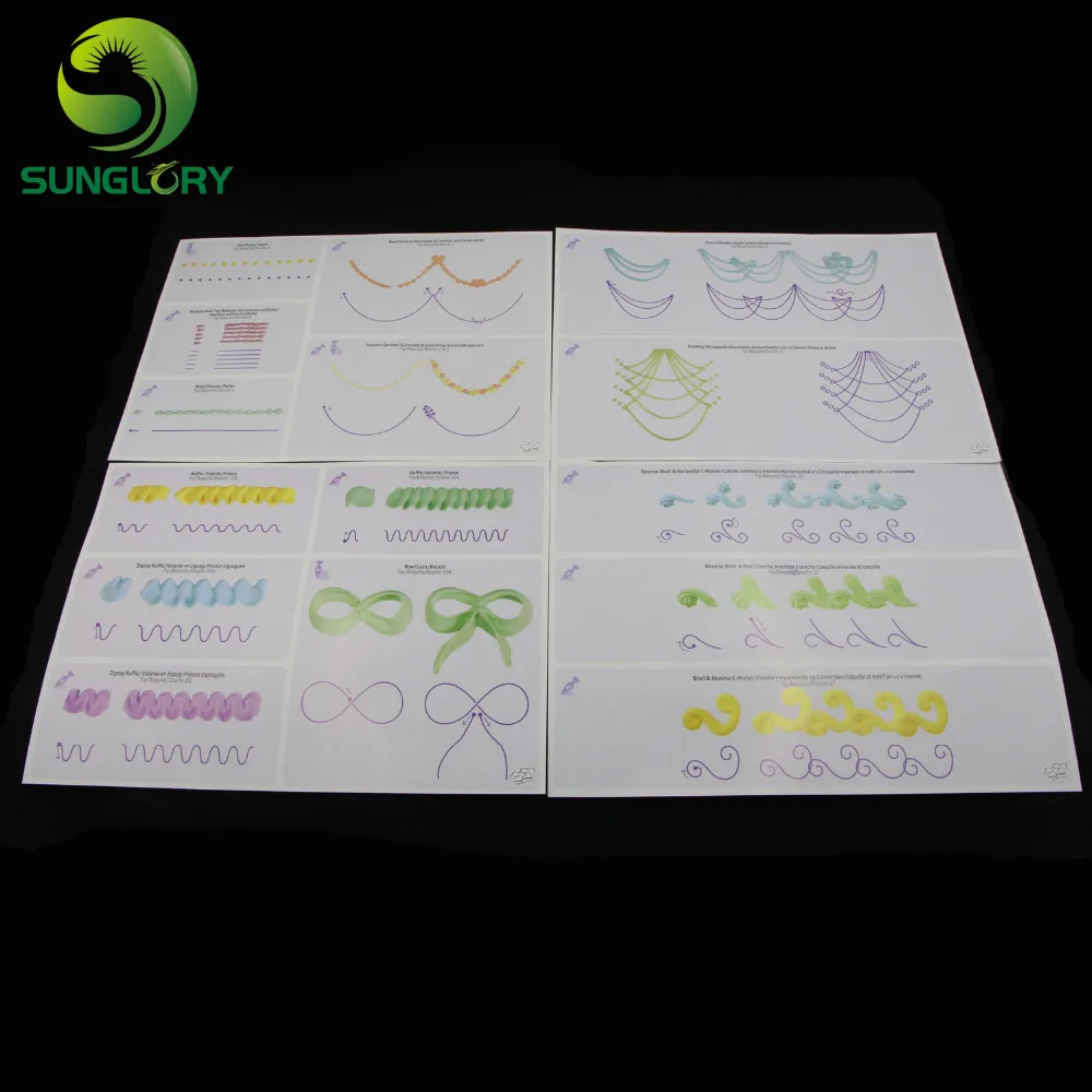 Инструменты для выпечки 12 шт. тренировочная доска крема украшения 23 страниц