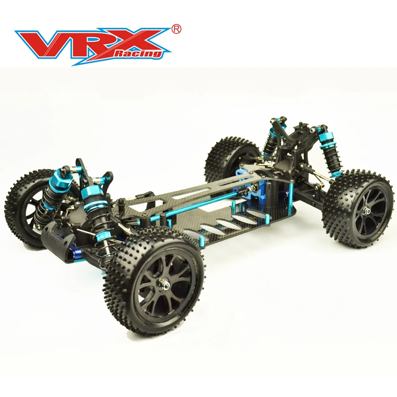 VRX Racing 1/10 scale SPIRIT PRO Багги роликовый комплект версия без электроники, с прозрачным корпусом
