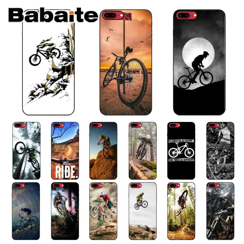Babaite удивительный горный велосипед MTB дизайн мягкий чехол для телефона Apple iPhone 8 7 6