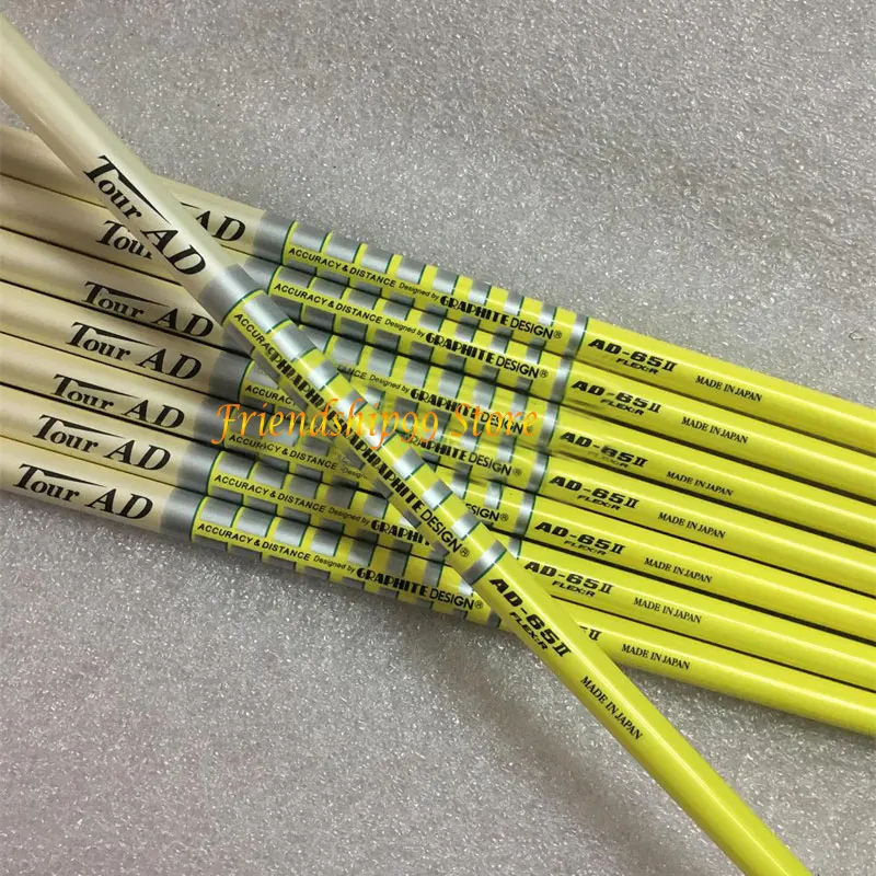 Вал для гольфа AD 65II мужской вал деревянный 10 шт./лот желтый R S flex 0 335 или 350 размер