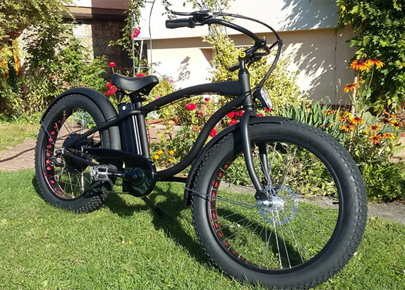 

CE Approved ,26" x 4.0 Fat bike kit 48V 1000W electric fat bike conversion kit with LCD display