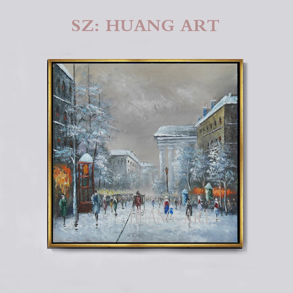 Квадратный цветной нож для лобби отеля Фреска уличного кафе клуба ручной уличный