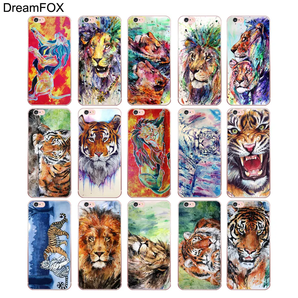 N441 Тигр Лев крутой Мягкий ТПУ силиконовый чехол для Apple iPhone 11 Pro XR XS Max 8X7 6 6S Plus 5 5S SE 5C