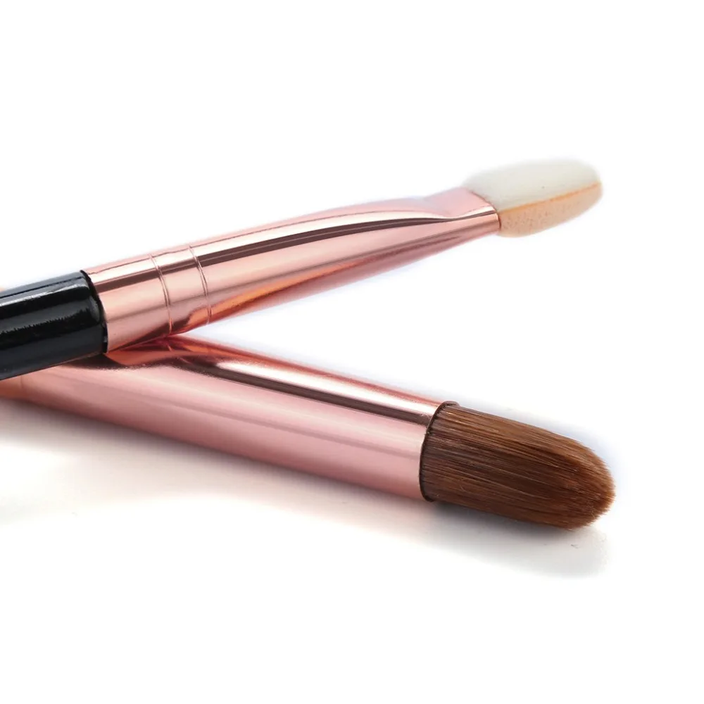 1pcs Double-headed Makeup Blush Lip Brush Eyeshadow Retractable Cosmetic G409 | Красота и здоровье