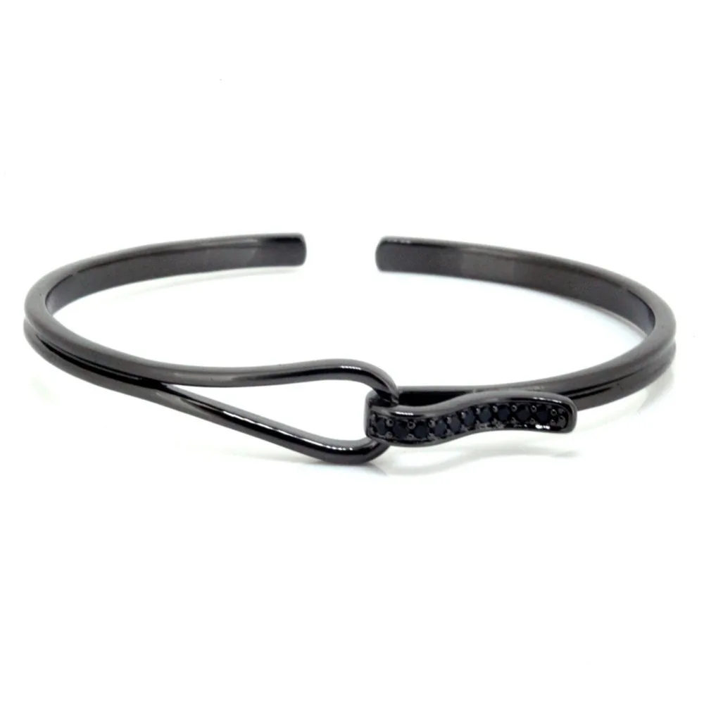 Горячая Распродажа 2016 мужские браслеты с фианитом 24 К модный Открытый браслет на