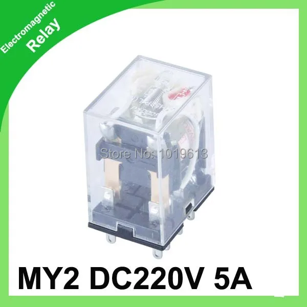 

dc 220v 5A MY2 general purpose relay mini relay 8 Pins DPDT
