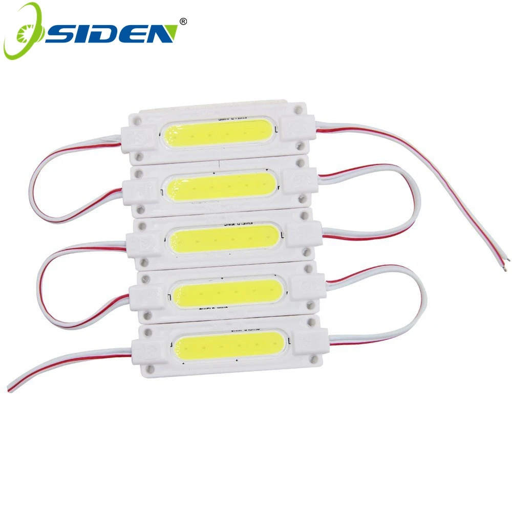 OSIDEN COB Светодиодный модуль Ulter яркость 2 Вт DC12V COB световая рекламная лампа водонепроницаемый светодиодный знак задний светильник s Белый 20 шт./пара