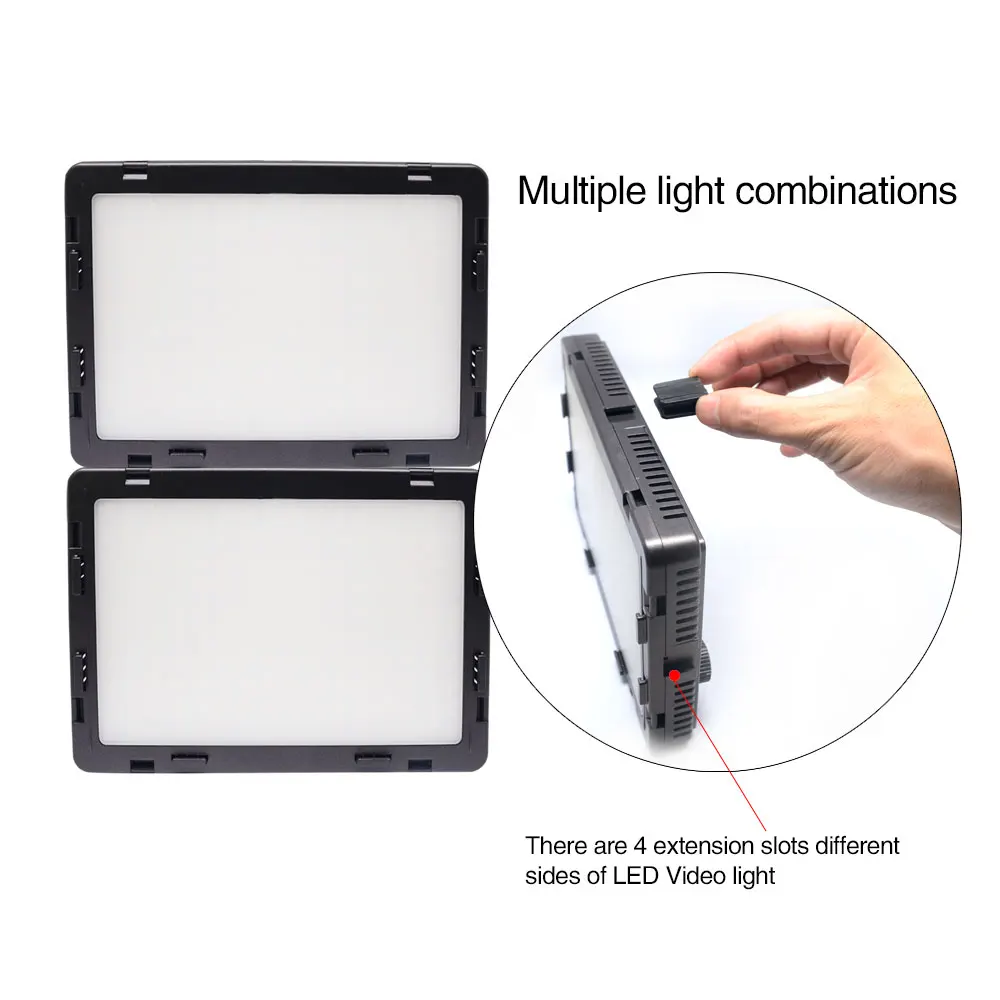 Mcoplus Air-1000B светодиодный видео свет CRI 95 дисплей Bi-color& Dimmable тонкий на камеру для sony Canon Nikon, Panasonic+ NP-F550 батареи