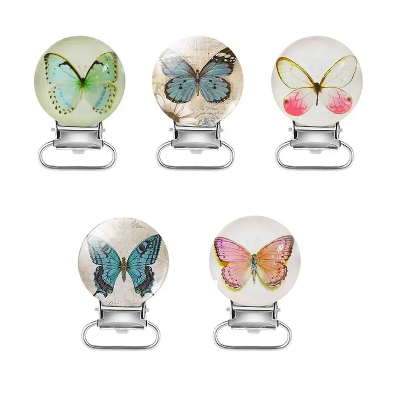 5 шт./упак. Железный драгоценный камень прищепка для соски Младенческая Милая