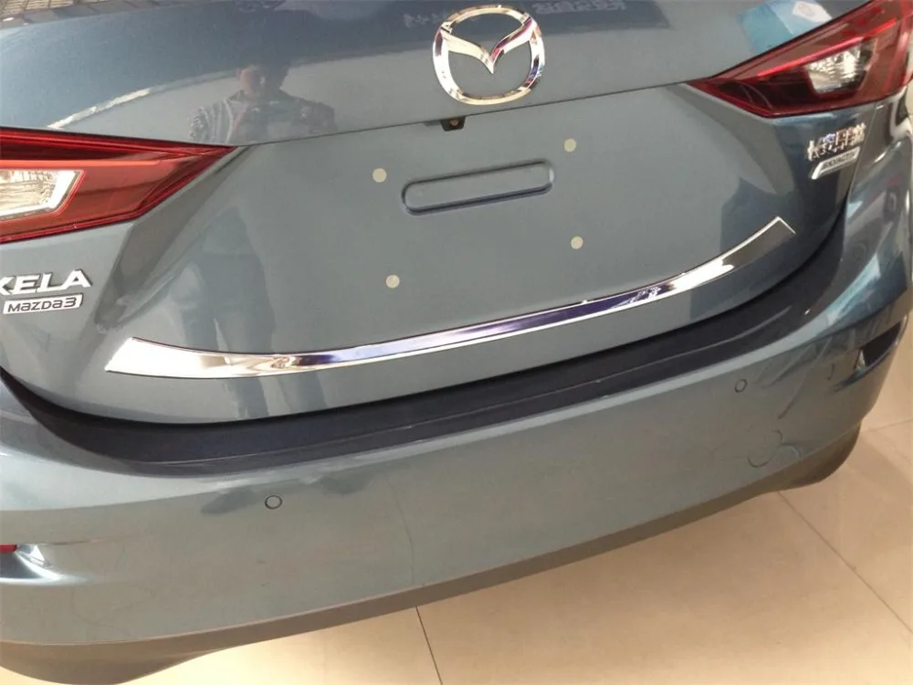Авто Накладка на заднюю дверь наклейка задний багажник для mazda 3 sedan 2014 2015 2016 1