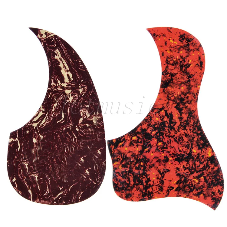 2 Шт. Задней Ясно Белый Красный Акустическая Гитара Накладку К Царапинам Пластины