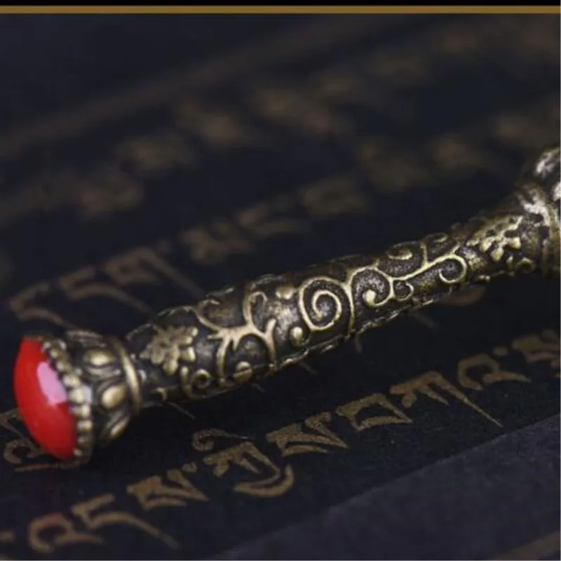 Тибетские принадлежности из чистой меди Ом Мани Падме хм Лотос Молитвенное