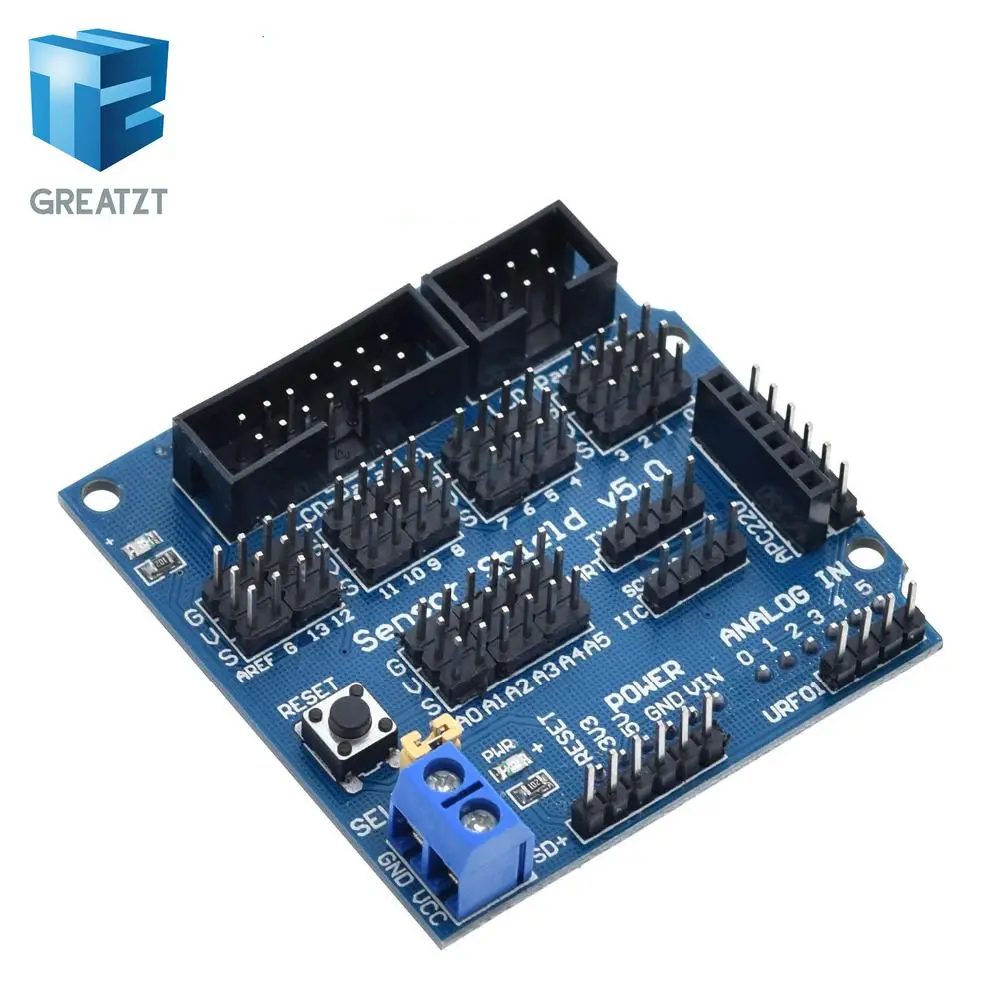 V5.0 сенсор Щит Плата расширения для arduino электронные строительные блоки робот
