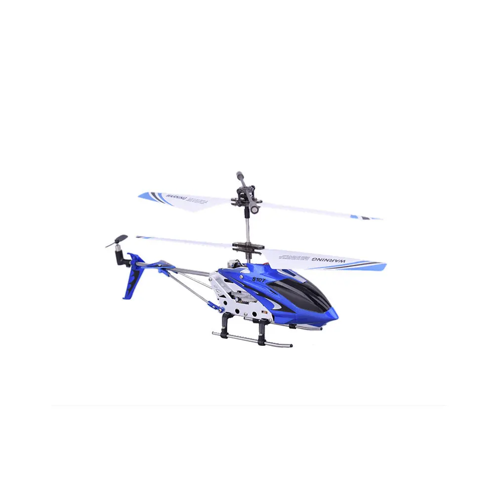 Syma S107G 3CH вертолет сплав Fuselage usb зарядка Дрон RC вертолеты с гироскопом светодиодный фонарь синий RTF