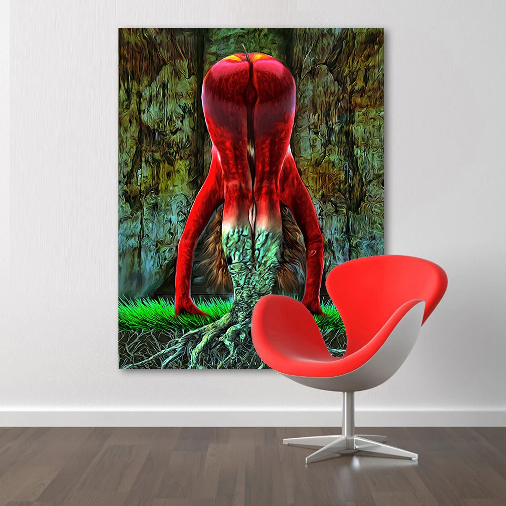 Настенные картины HDARTISAN для гостиной холст искусство сюрреализм женщина