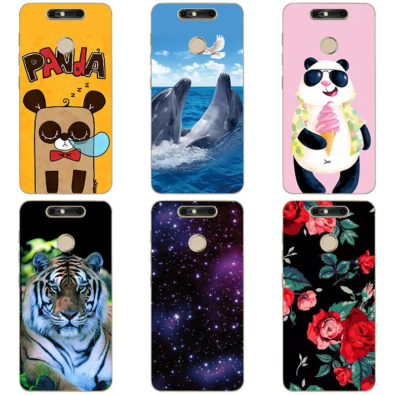 Soft TPU phone case cover For ZTE V0840 Small Fresh 5 shell Color printing originality design Painted soft |