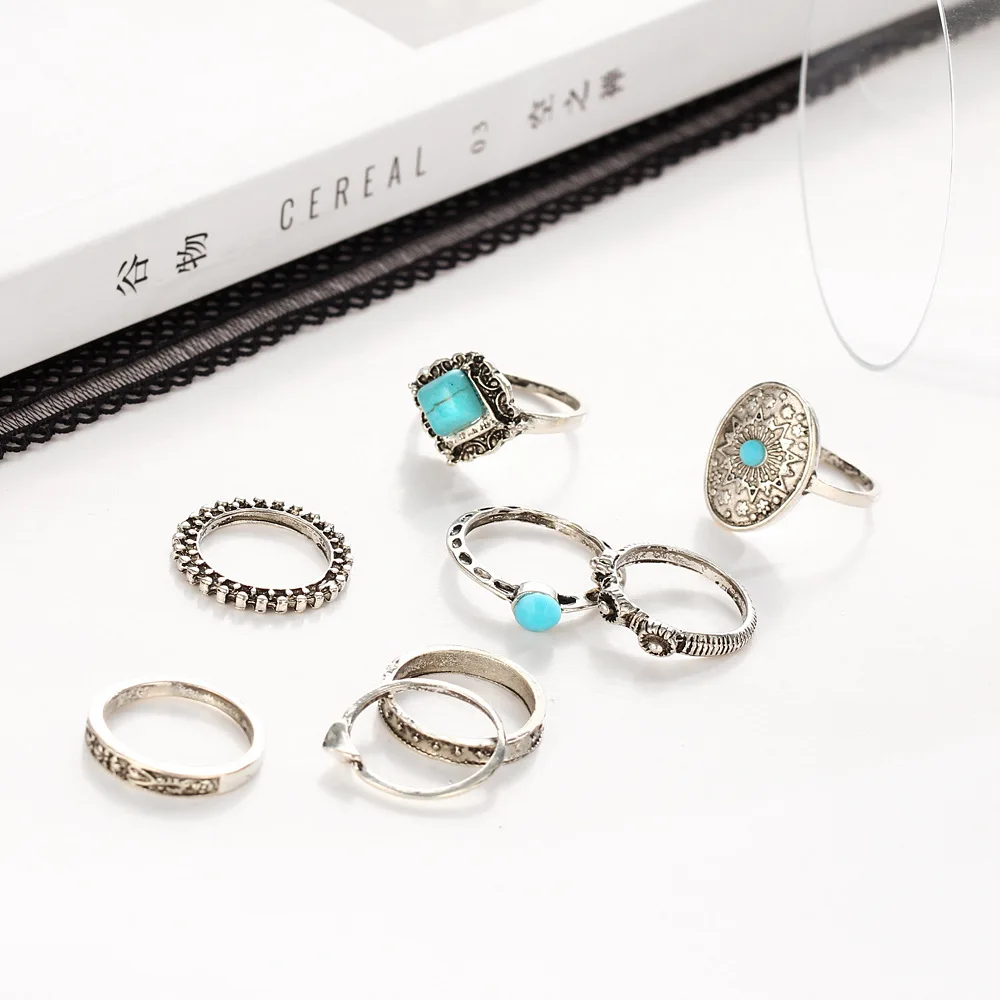 Антикварное серебряное кольцо на кончик пальца набор для женщин ювелирное