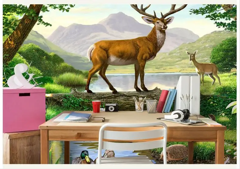 Пользовательские фото обои 3d Настенные с изображением фрески мультфильм детская