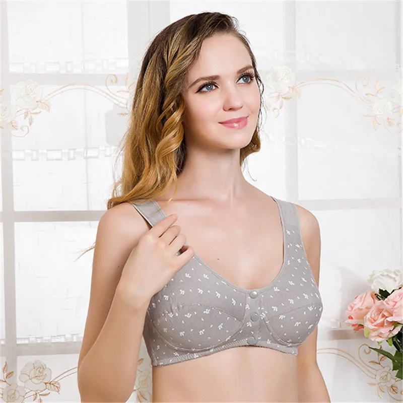 Женский бюстгальтер на пуговицах с передней застежкой для кормления грудью |